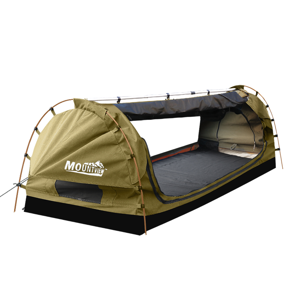 Mountview King Single Swag Camping Swags Canvas - Image 2