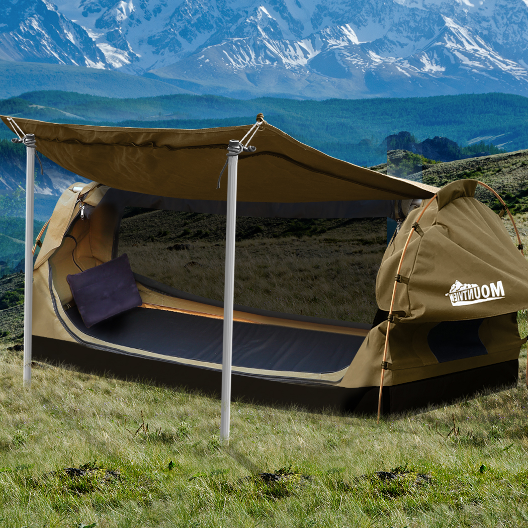 Mountview King Single Swag Camping Swags Canvas - Image 7
