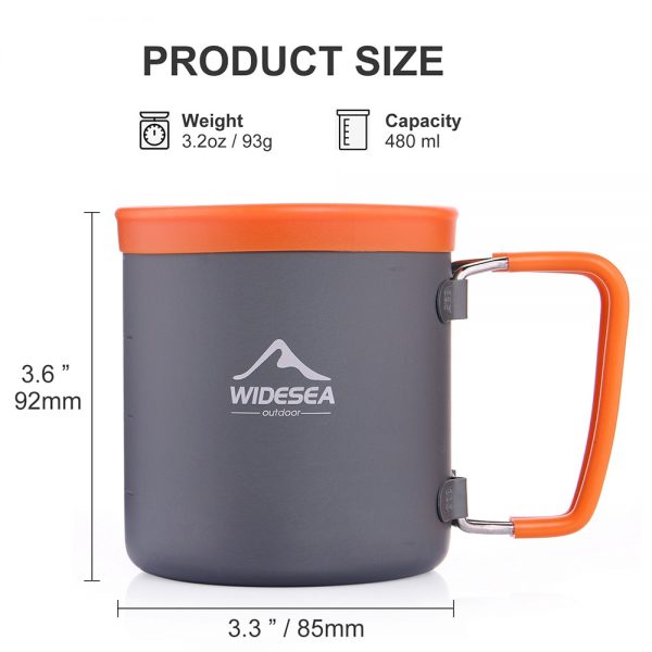 480ml Aluminum campers mug 2