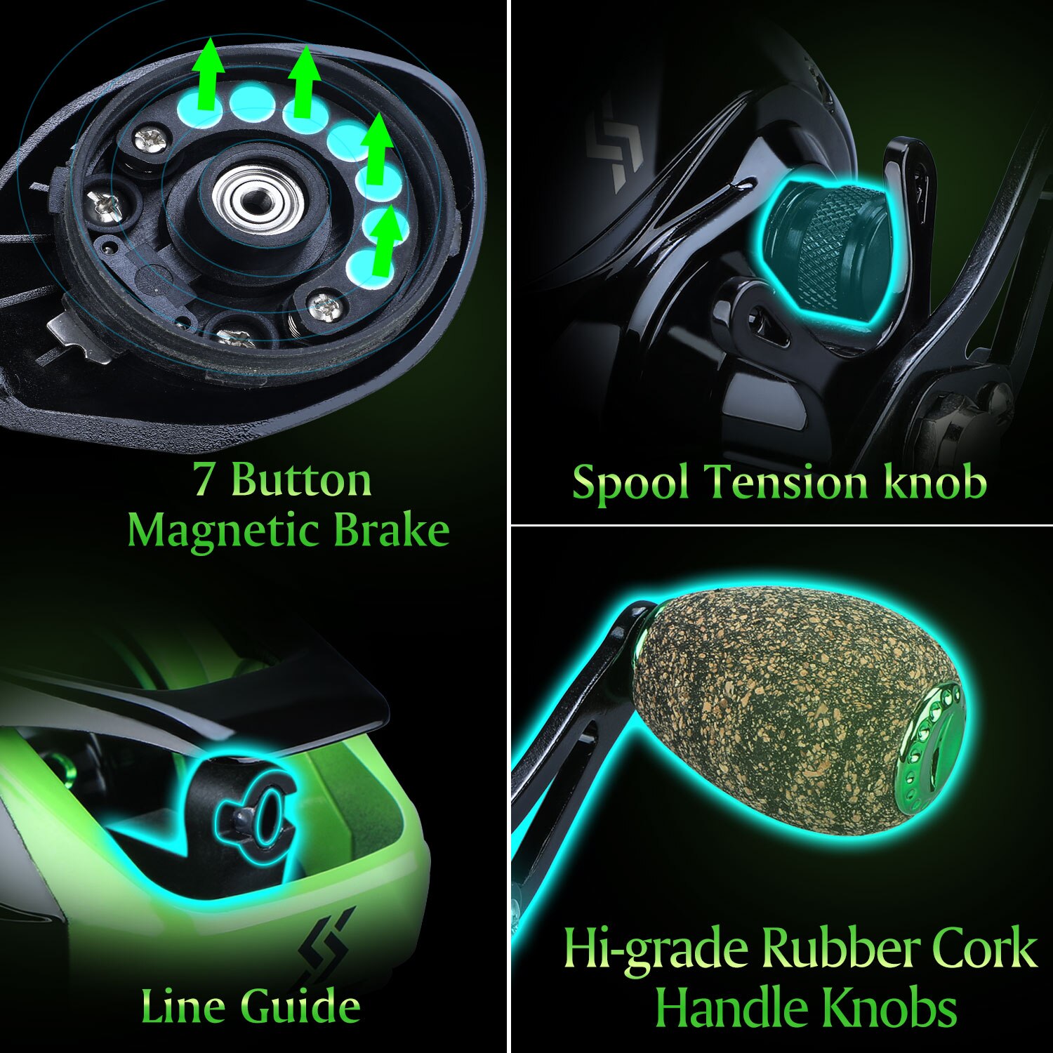 12+1BB 7.2:1 High Speed Baitcasting Reel - Image 4