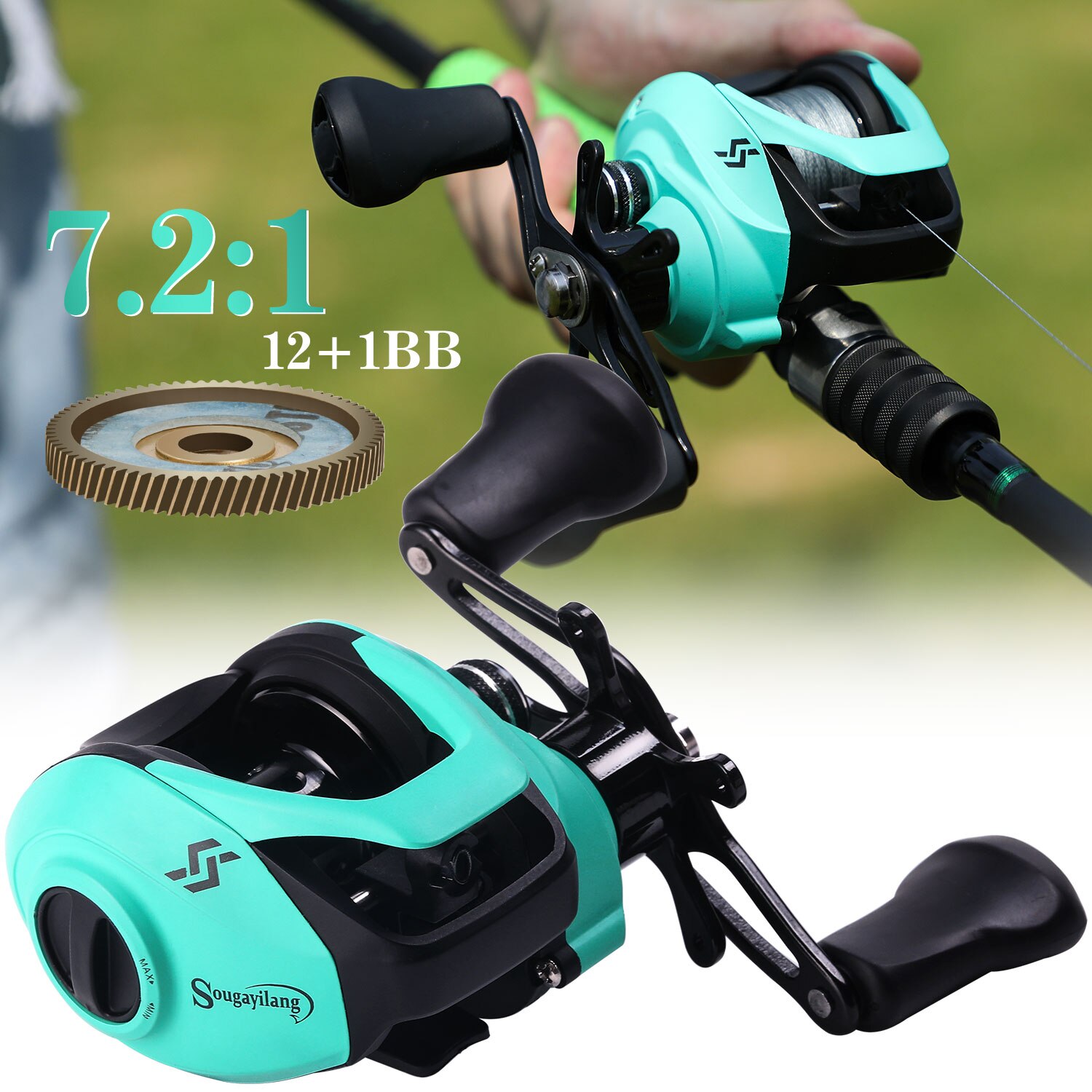 12+1BB 7.2:1 High Speed Baitcasting Reel - Image 5