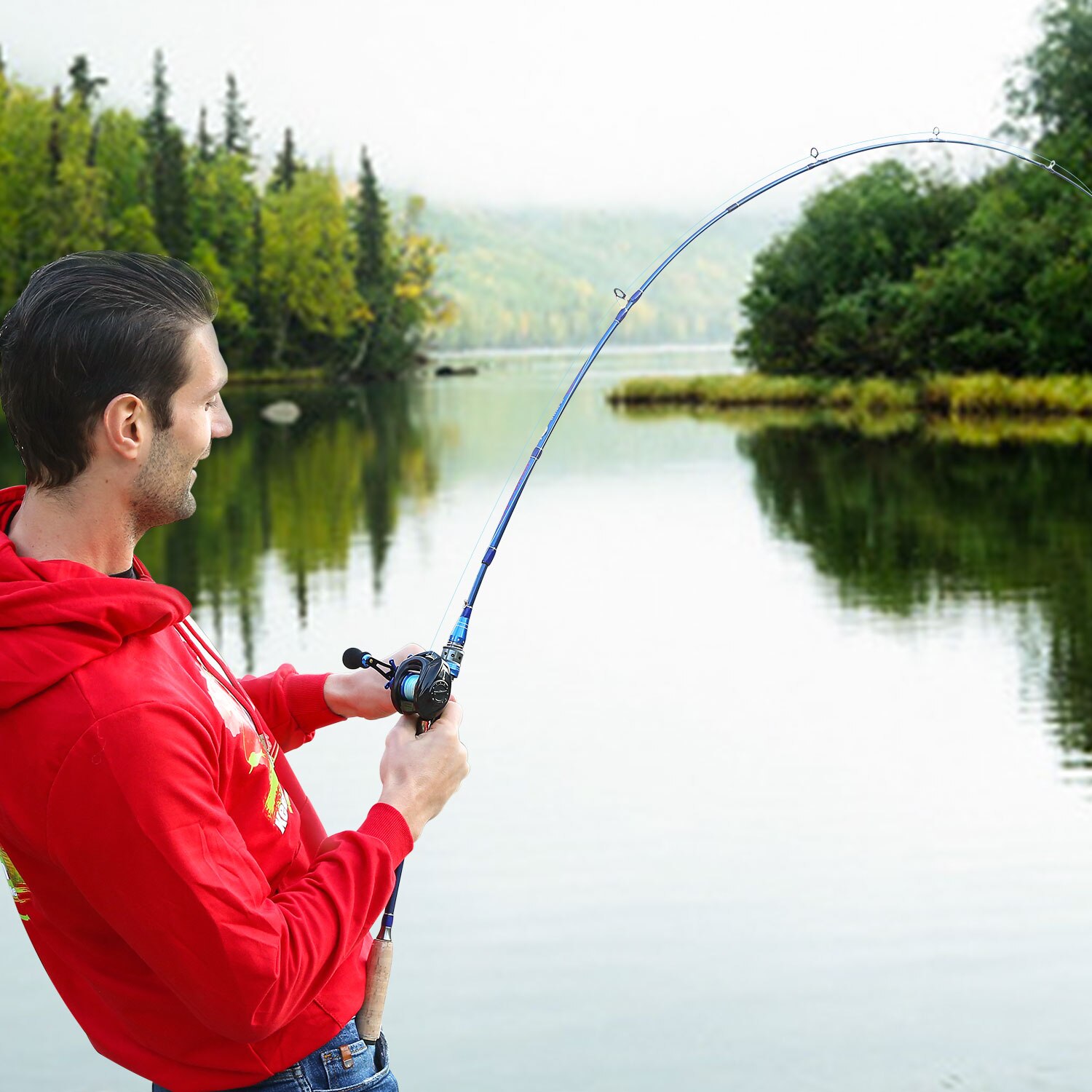 2.1-2.4M 4 Section Carbon Fiber Fishing Rod - Image 8