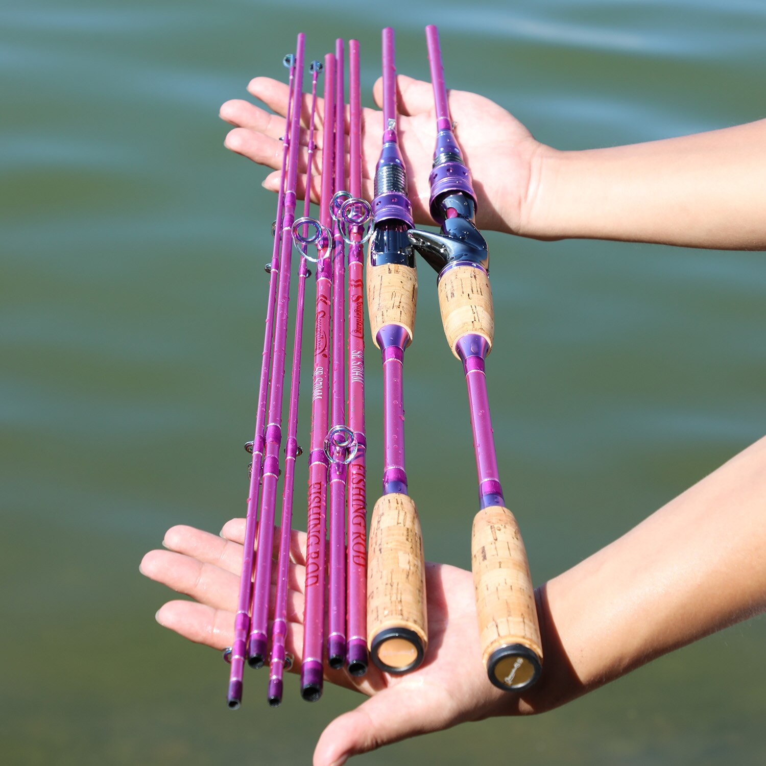 2.1-2.4M 4 Section Carbon Fiber Fishing Rod - Image 7