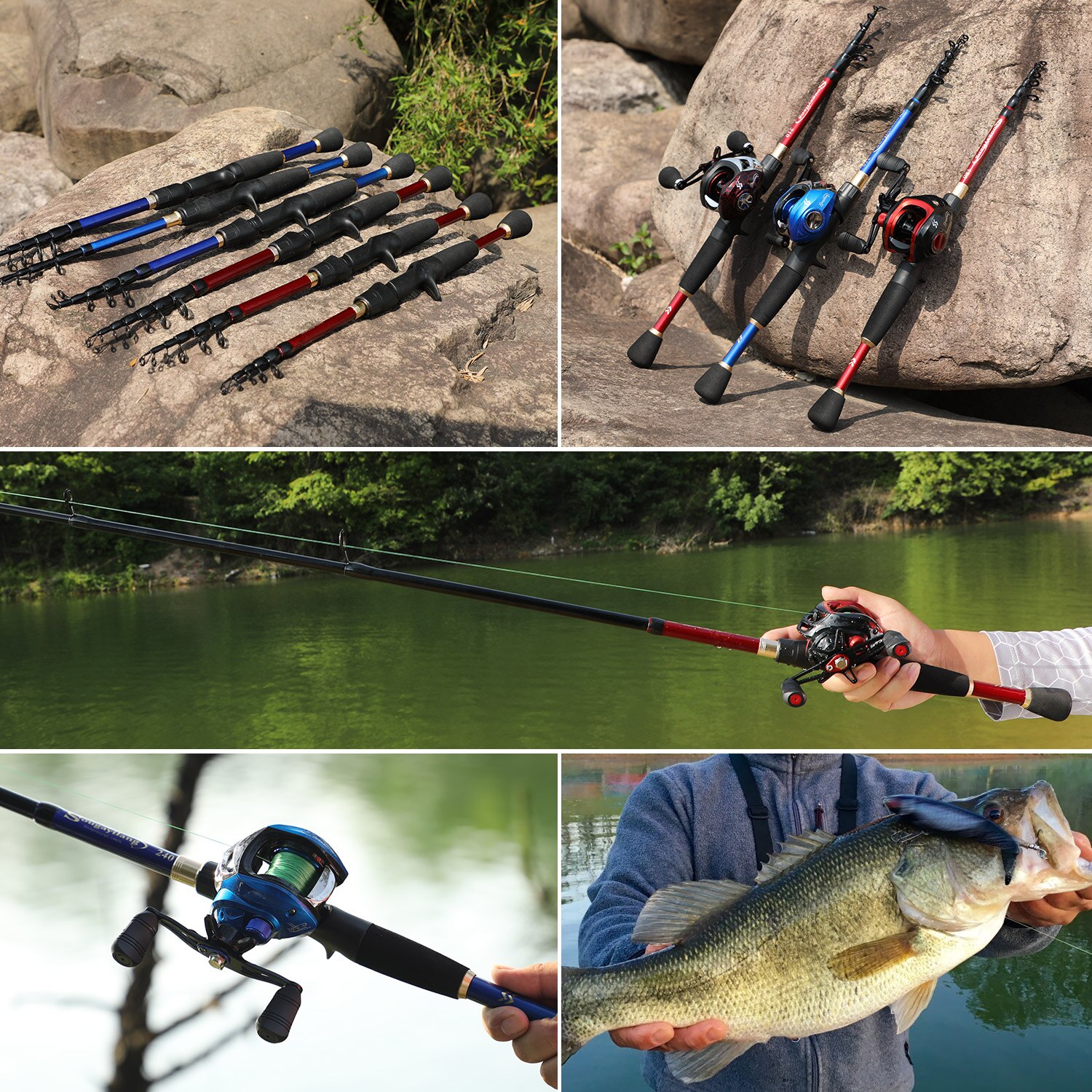 1.8M -2.4M Carbon Fibre Telescopic Fishing Rod - Image 6