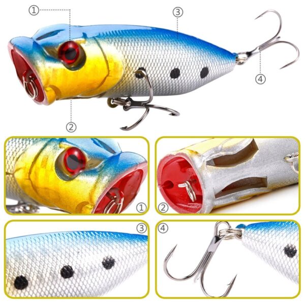 4Pcs Popper Jig Surface Minnow - Image 3