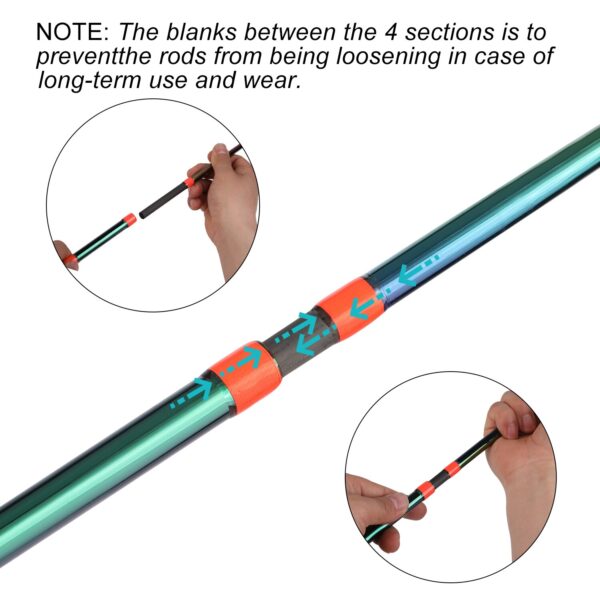 Fishing Rod 1.8m-2.4m Multicolour Carbon Fibre - Image 10