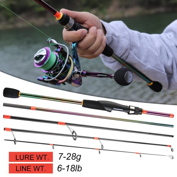 Fishing Rod 1.8m-2.4m Multicolour Carbon Fibre - Image 7