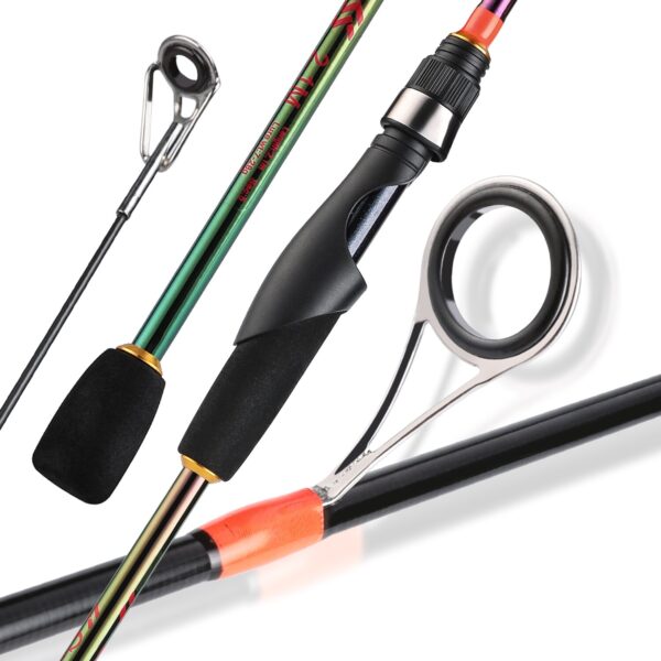 Fishing Rod 1.8m-2.4m Multicolour Carbon Fibre - Image 12